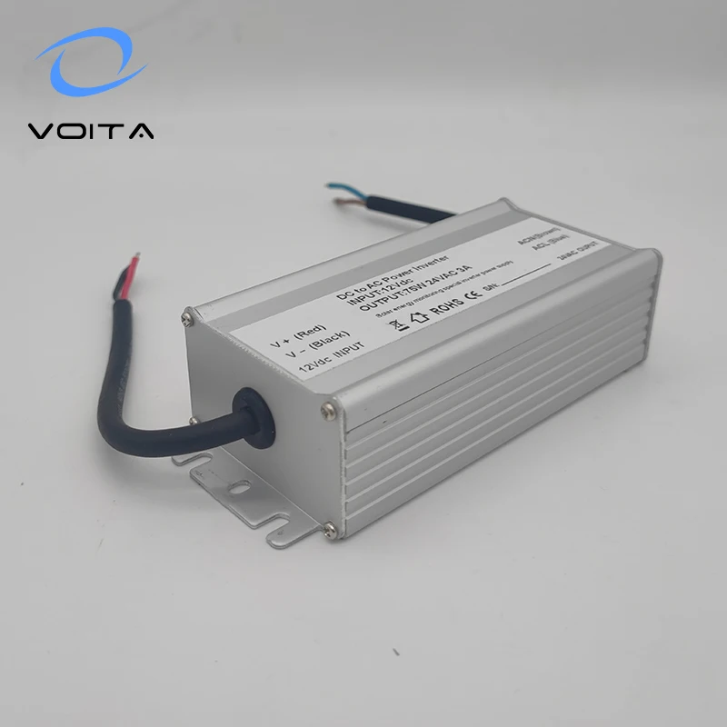Mini Power Inverter 12Vdc to 24Vac 75W Power Inverter for Dome Camera Stabilizer Pan