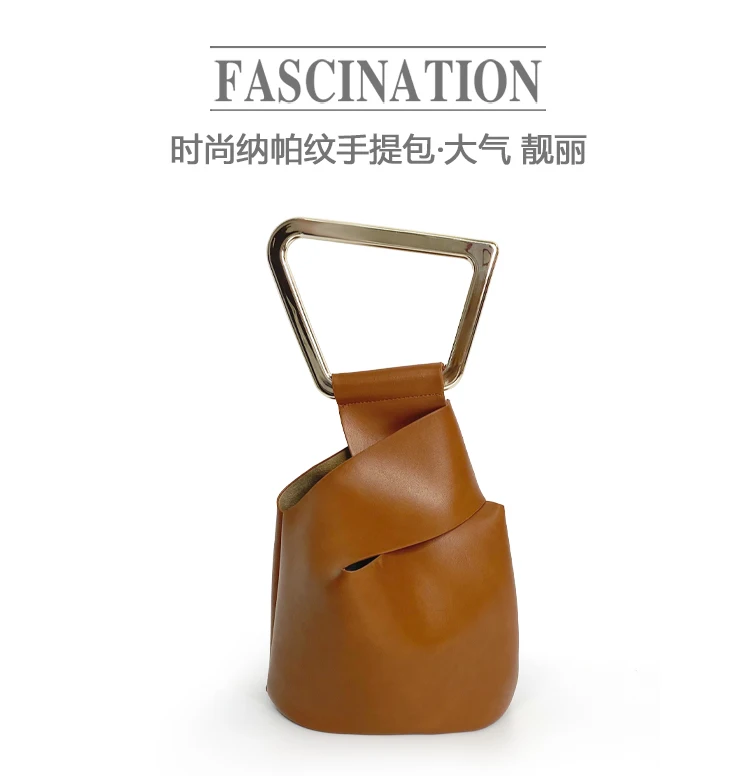 2022 New Arrival Irregular Shape Bucket Bag Acrylic Hand Bag Tide Lady Shoulder Handbag