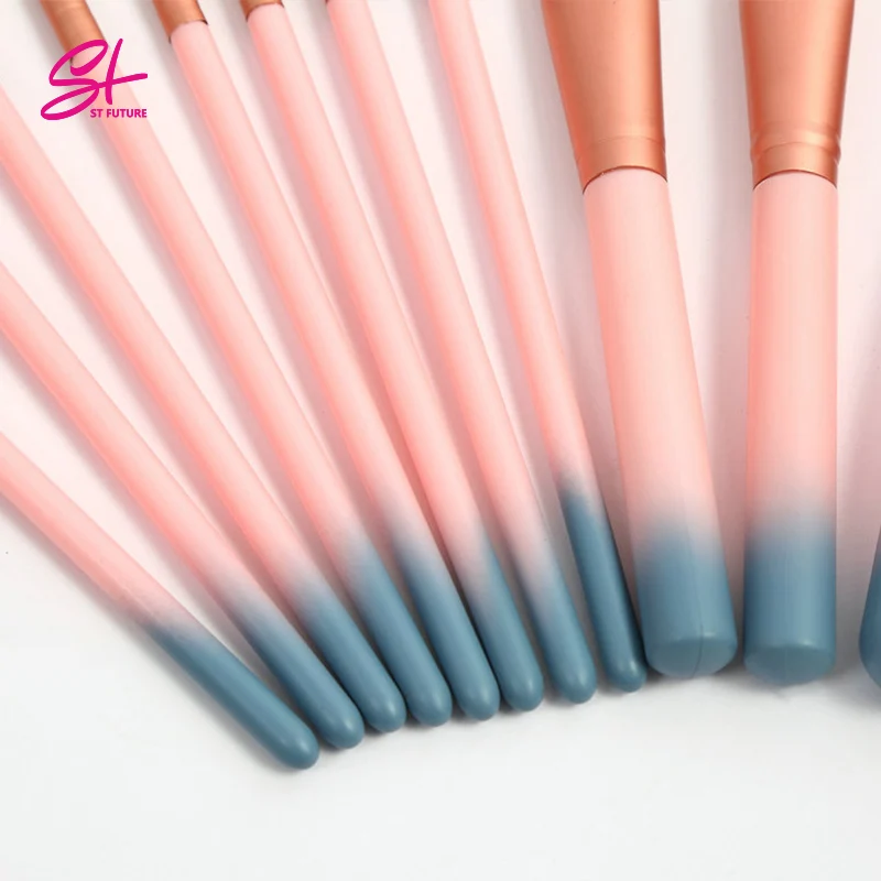 Private Label personalized make-up brush nylon hair RED makeup brush set