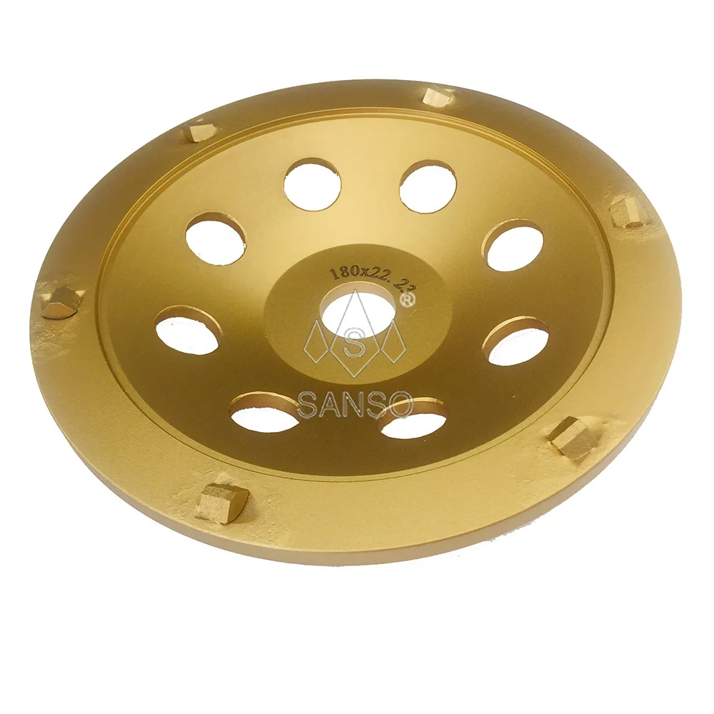 7 inch 180mm pcd diamond concrete grinding wheel cup disc for grinding concrete resin epoxy  floor