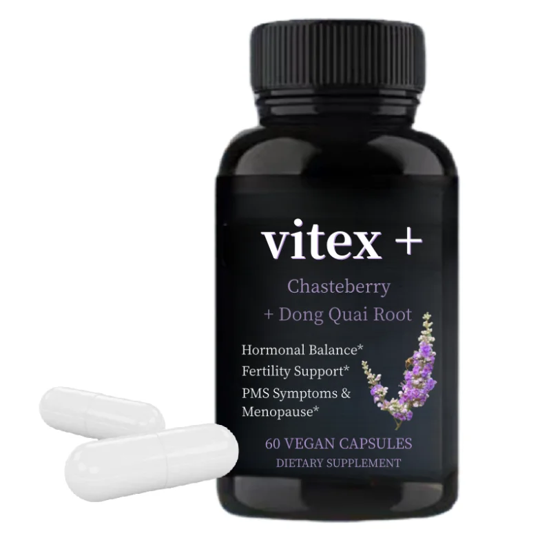 Vitex Berry Extract capsules Hormonal &Fertility Support Chaste tree berry powder