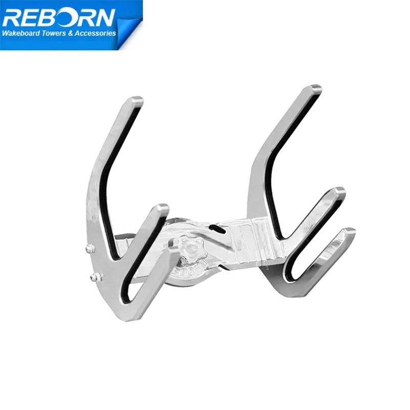 Reborn Pro3 Quick Release Kneeboard Wakeboard Combo Rack Boat Board Holder Polished