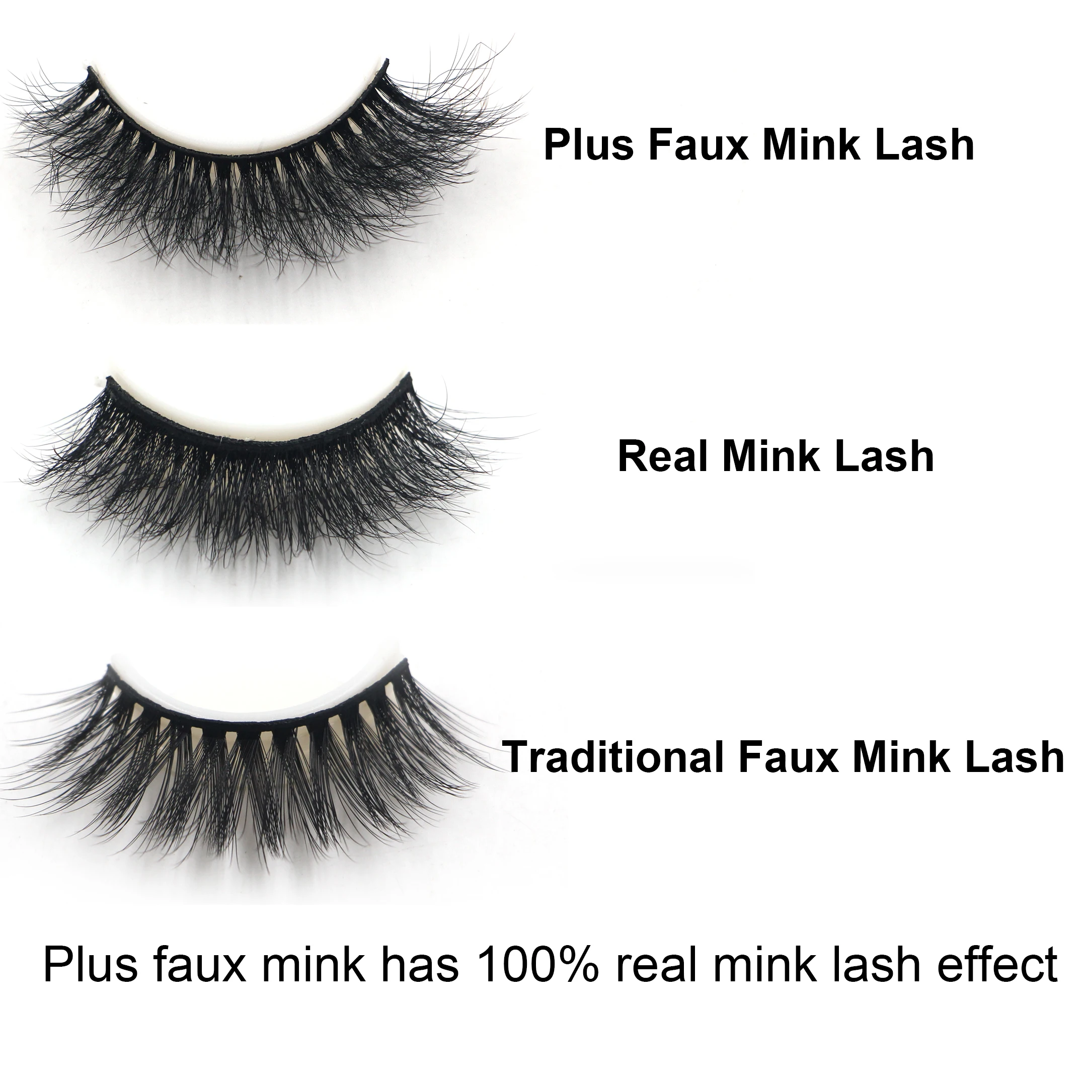 RTS Fast Shipping wholesale natural-looking premium quality 100% human hair handmade false strip eyelashes
