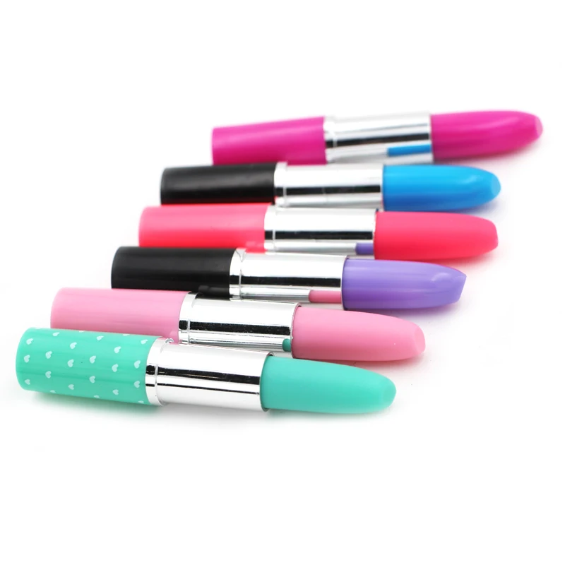 Plastic novelty creative lipstick shape cute gift ballpoint pen for children