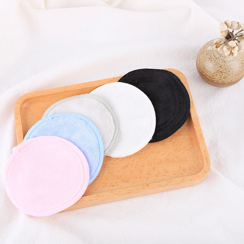 Colorful Organic  Cosmetic Round Facial Make Up Remover Reusable Cotton Pads for face