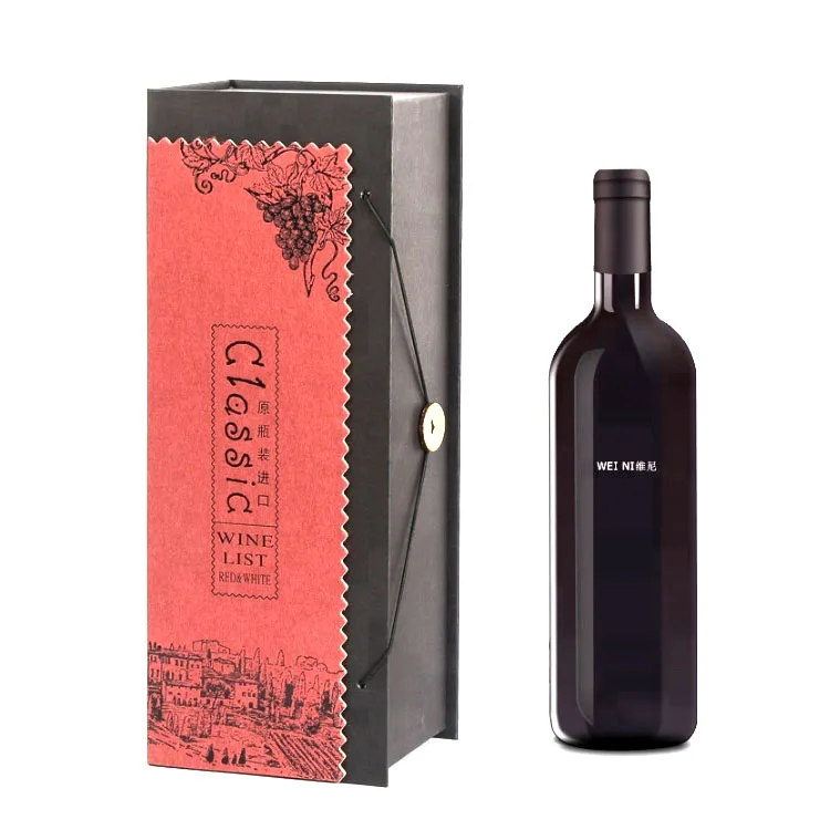 Elegant Design Single Pack Beer Carrier Kraft 4 Packing Gift Custom Foldable Corrugated Cardboard Cheap 6 Bottle Red Wine Box