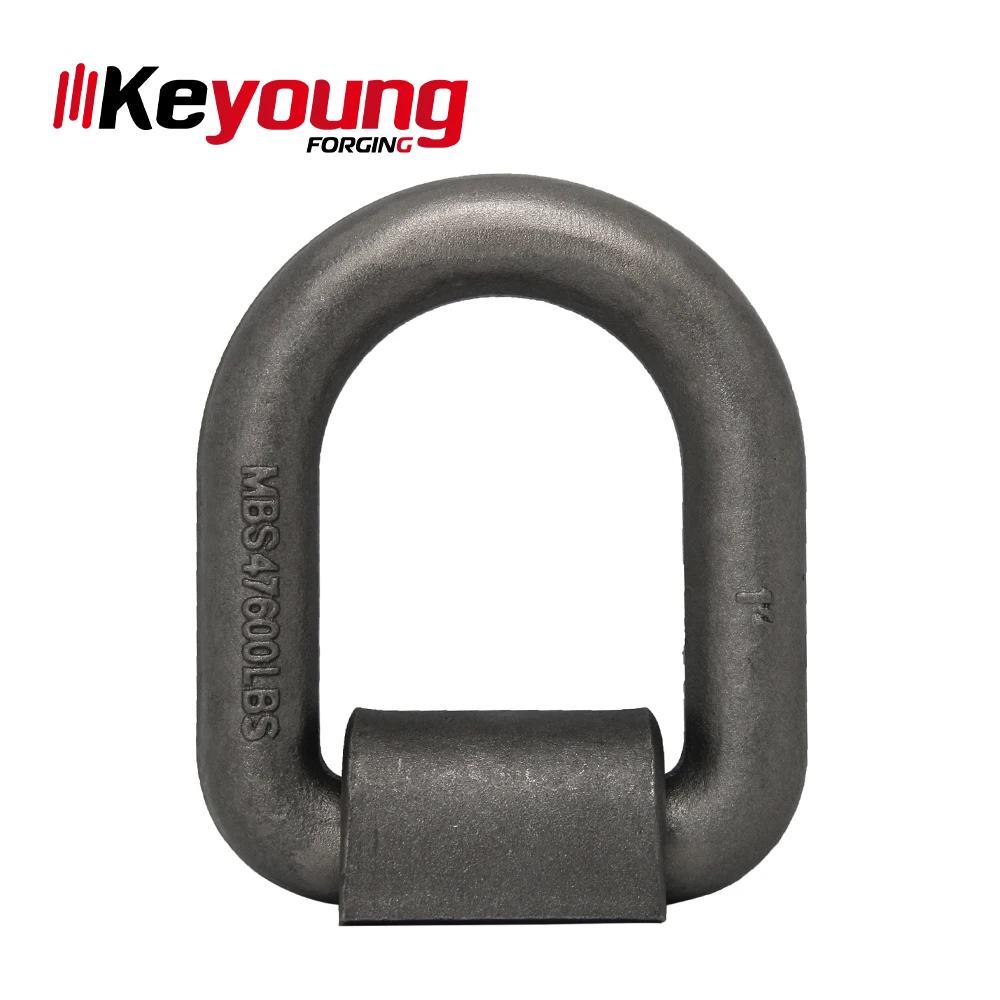 High Efficiency Professional Forged Weld On Lashing D Ring With Plate