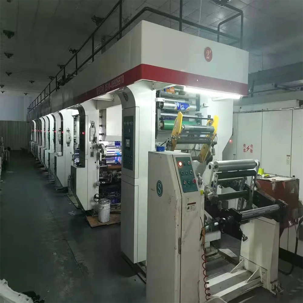 
650 wide 10-color 7-motor high-speed 650 wide 10-color 7-motor high-speed rotogravure printing machine 