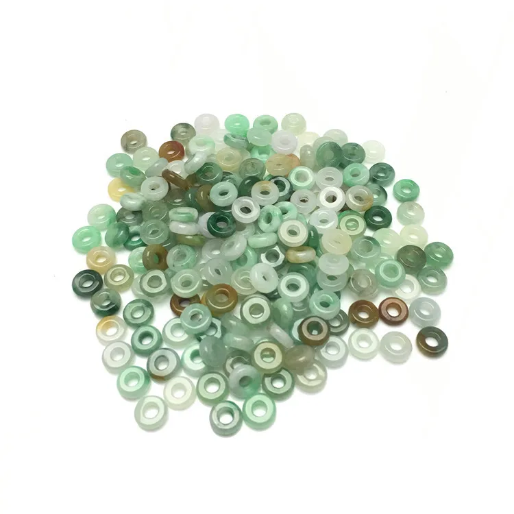 Good quality 8mm jade circle bead pendant loose jadeite abacus bead for DIY jewelry