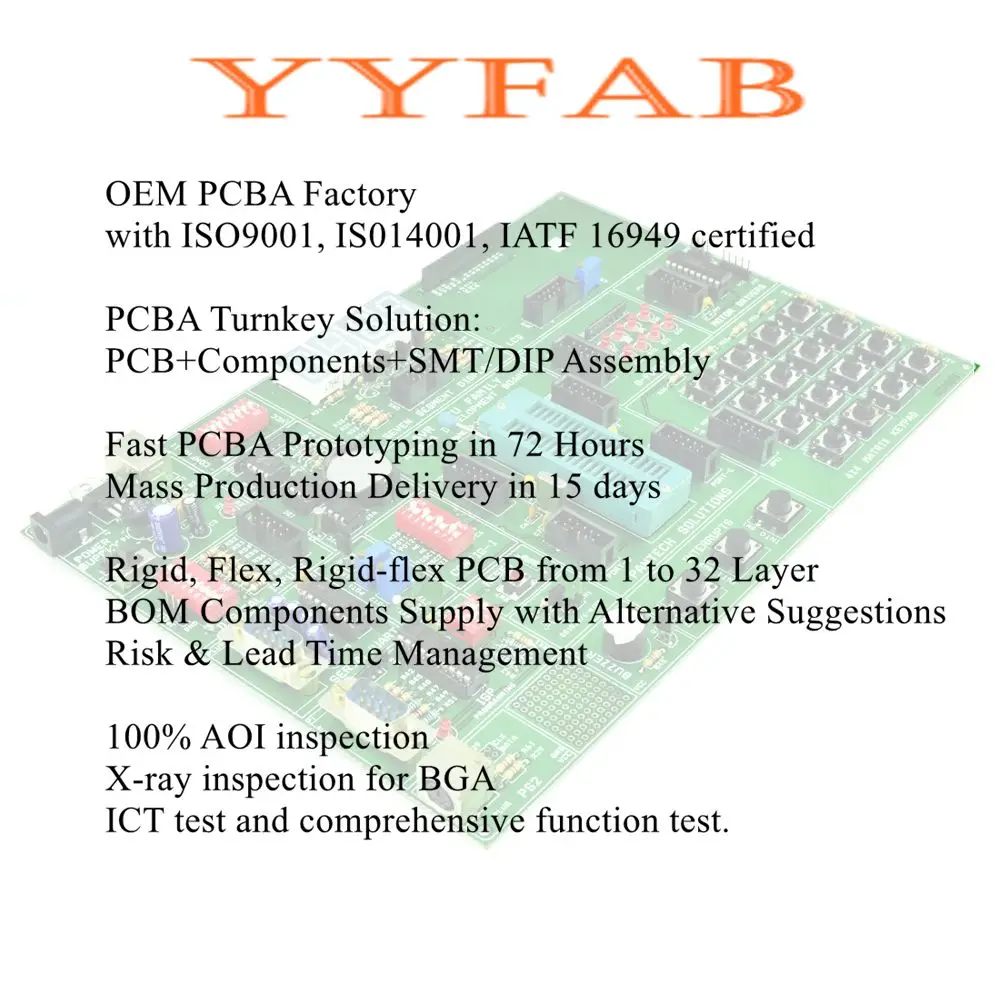 Fast turnkey pcba smd electronic circuits manufacturing service custom voltage stabilizer control circuit pcb board assembly