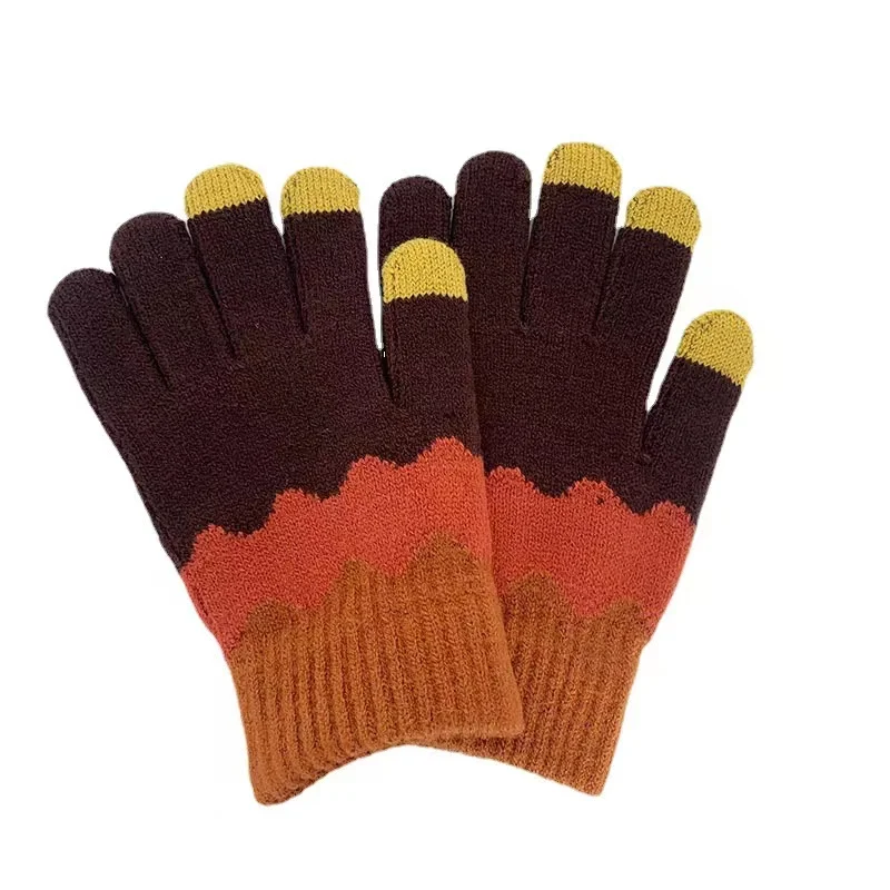 Customized Fashion Wool Cashmere Elegant Winter Warm Women Gloves