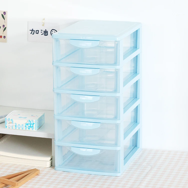 Factory Cheap Price Desktop plastic 5-layer storage makeup organizer box drawer