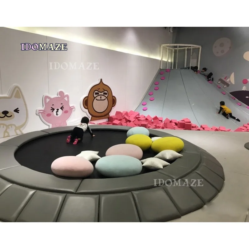 Playground Children adventure Play Center Indoor ball Pool Trampoline Big Slide Indoor Playground for Kids