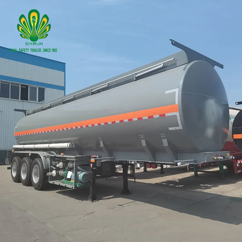 Factory price 20 30 40 CBM PE lining inside tanker chemical liquid Hydrochloric acid Sulfuric acid tanker semi trailer