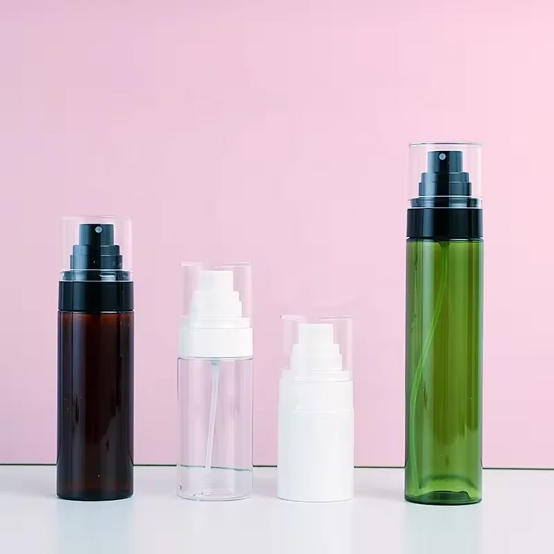 Skincare Cosmetic Setting Spray Make-up Fixer Spray Bottle Set 2 4oz Perfume Empty Makeup Setting Plastic Fine Mist Spray Bottle