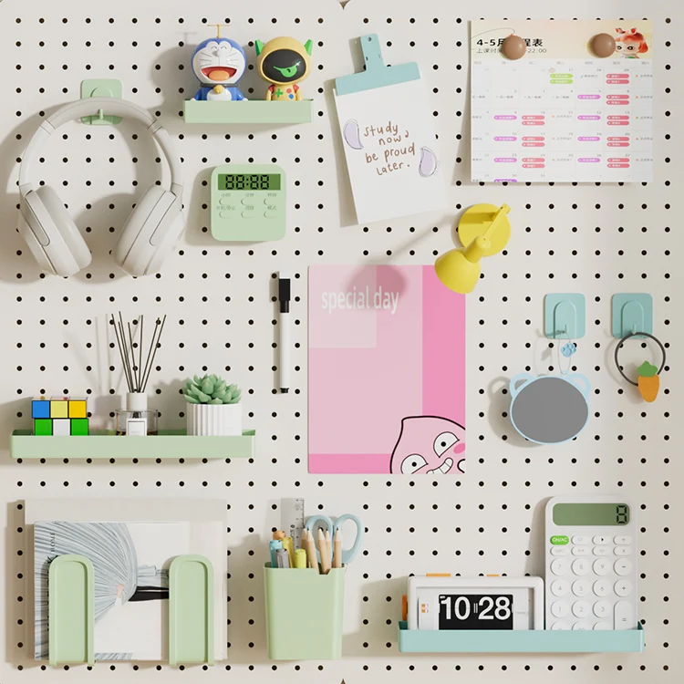 Factory Direct Plastic Pegboard Accessories DIY Combination Storage Set