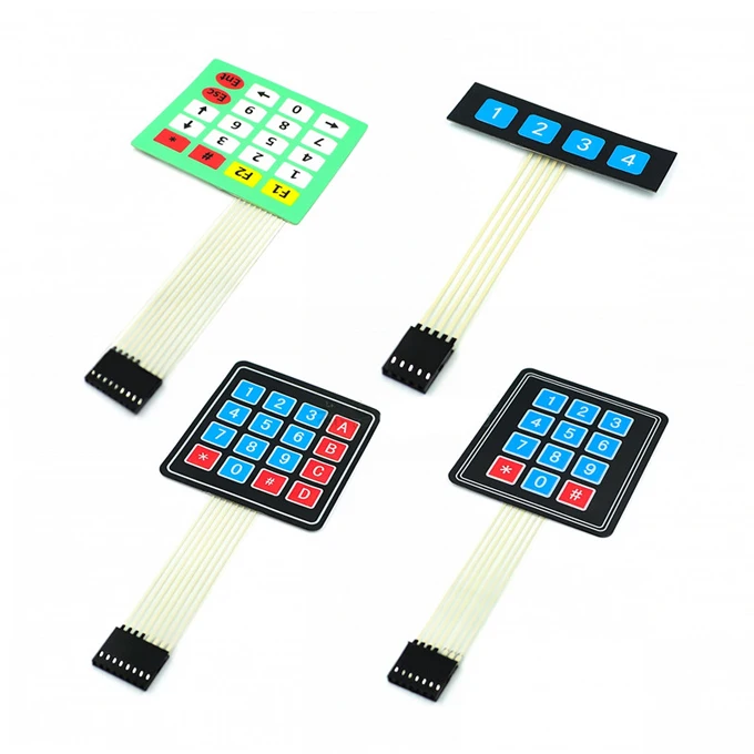 Smart Electronics 1*4 3*4 4*4 Matrix Array/Matrix Keyboard 16 Key Membrane Switch Keypad