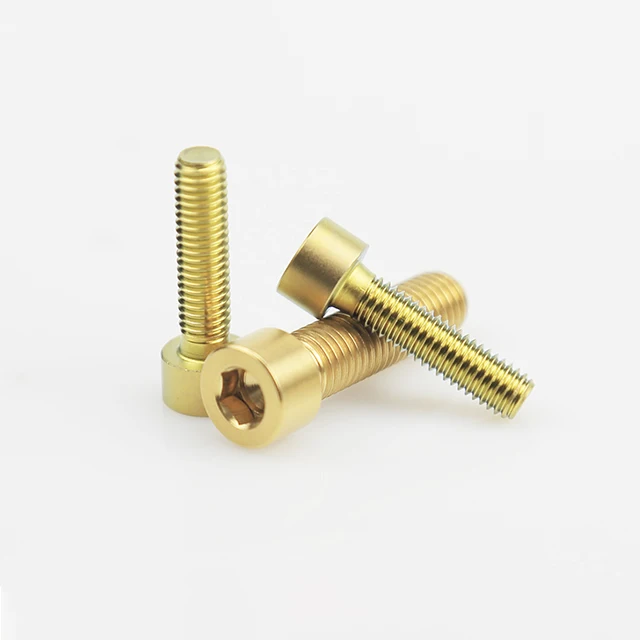 Титановый шестигранный/шестигранный винт с потайной головкой CSK DIN7991