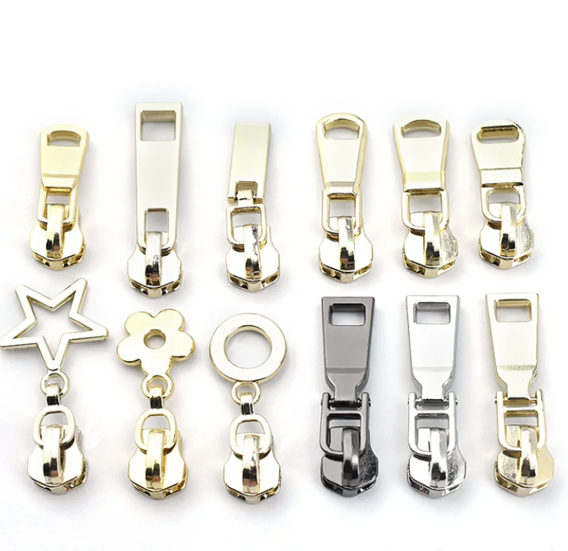 Factory Outlet High-Quality Metal Zipper Sliders Fashion Resin FFY Custom Zipper Pull