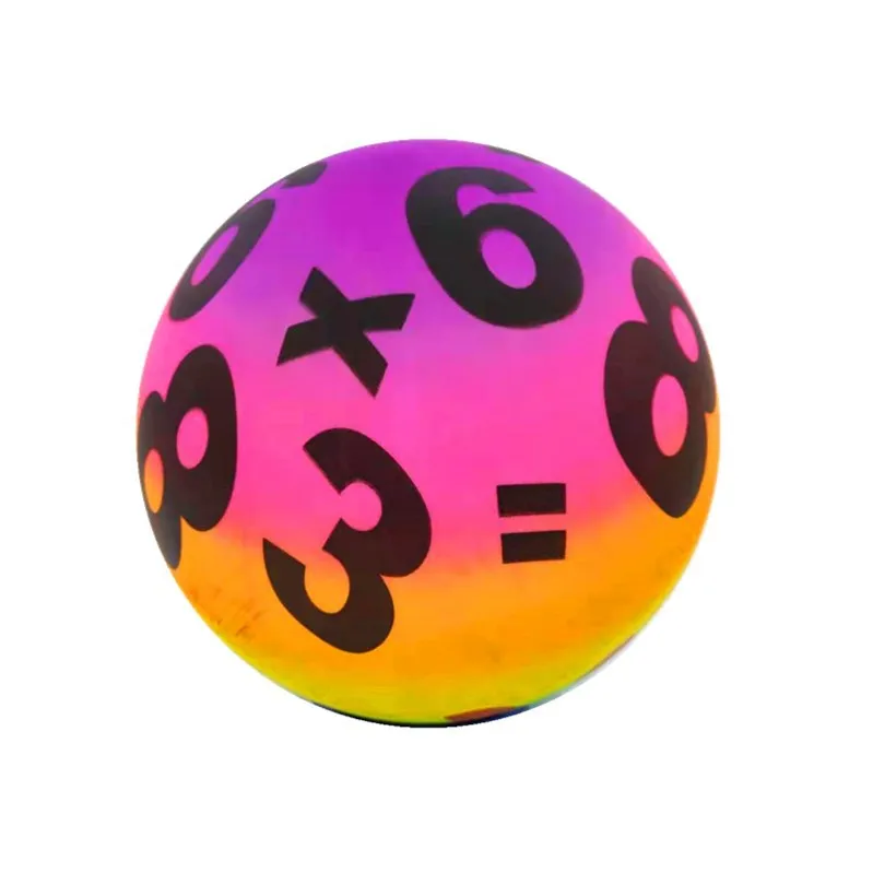 Inflatable Rainbow Patterned Bounce Ball