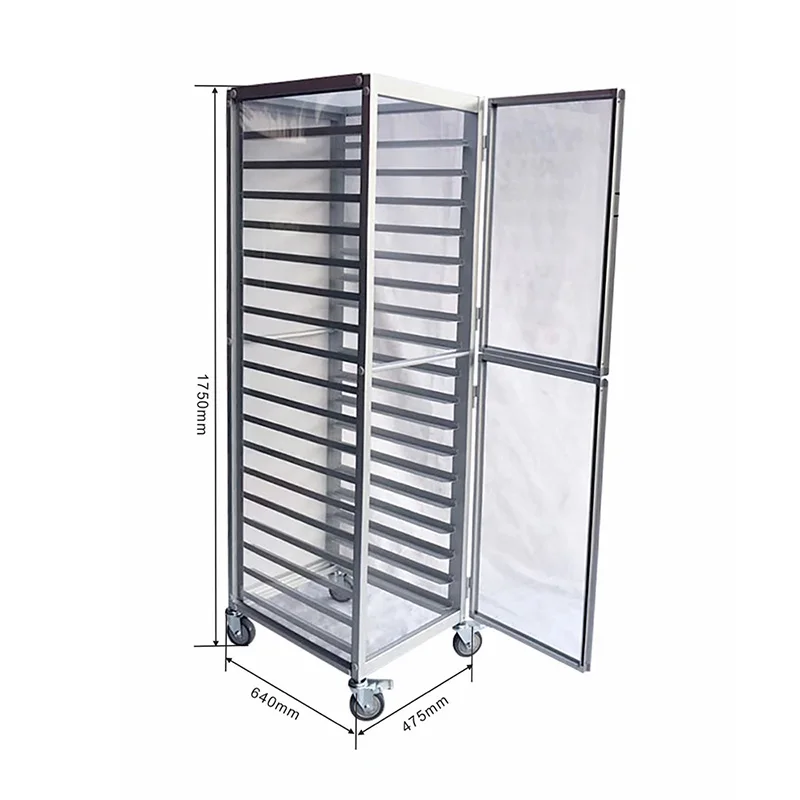 Customized Stainless Steel Baking Tray Rack Bakery Oven Trolley Bread Trolley Hotel Restaurant Bakery Kitchen Equipements