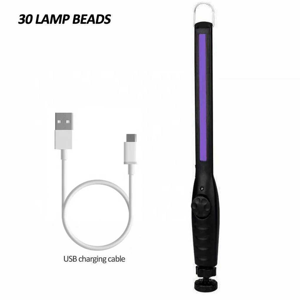  USB перезаряжаемая УФ бактерицидная лампа Дезинфекция палочка портативная ультрафиолетовая стерилизация