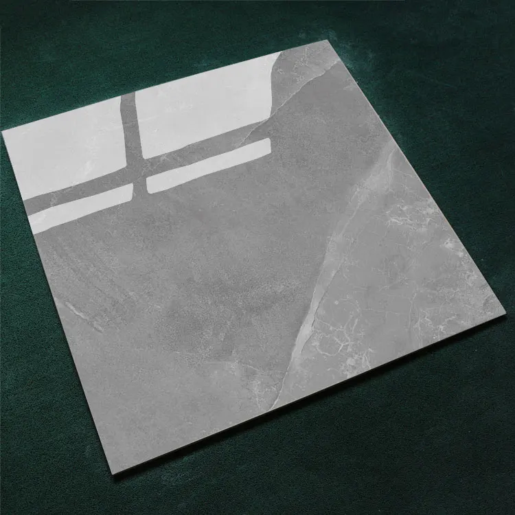 Foshan Factory High Quality 32x32 Light Gray Marble Look 80x80 Polished Glazed Full Body Porcelain tile