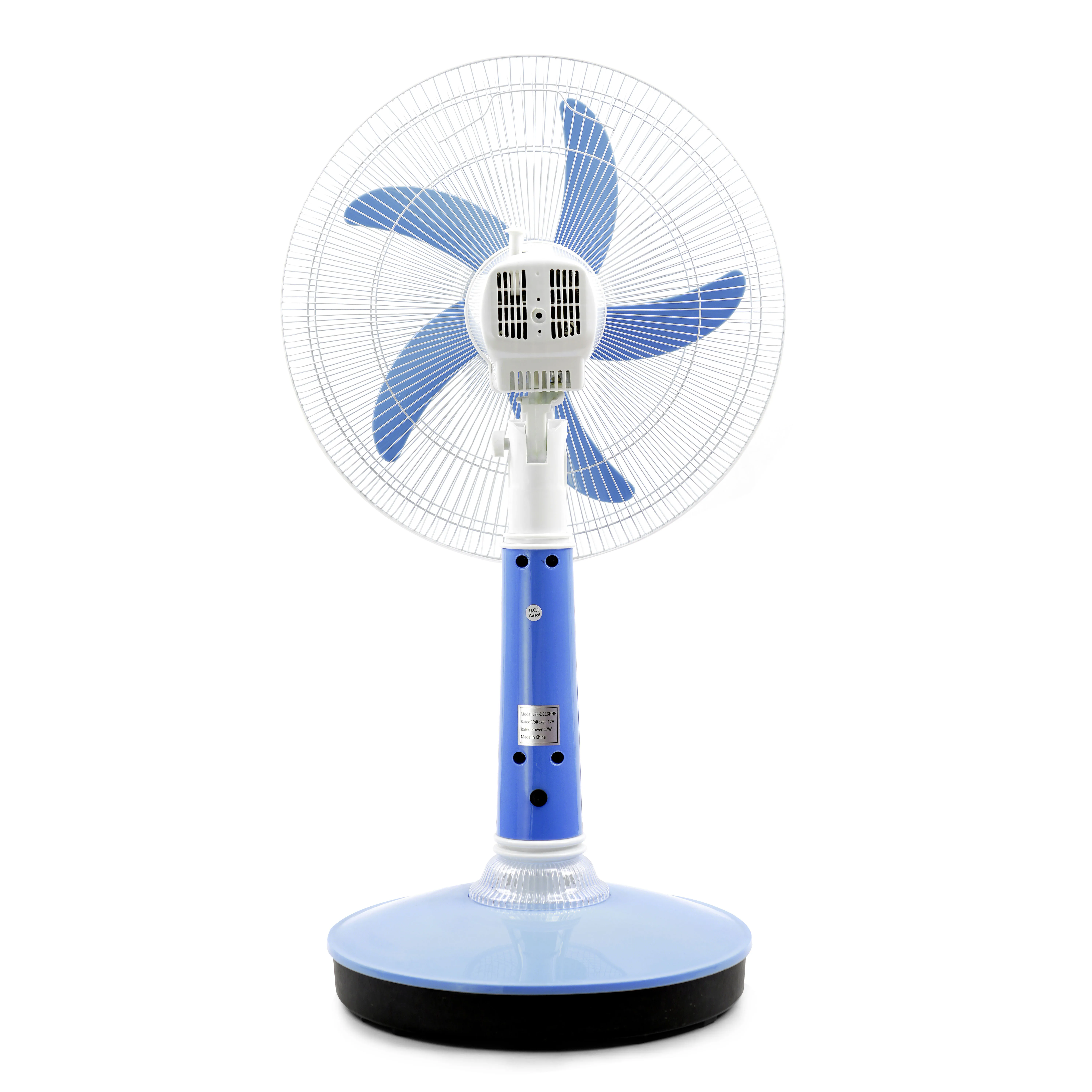 Portable Emergency Fans Rechargeable Solar Fan Ce 15 Floor Household Air Cooling Fan DC Function Electric 12 Plastic 12V 18 Inch