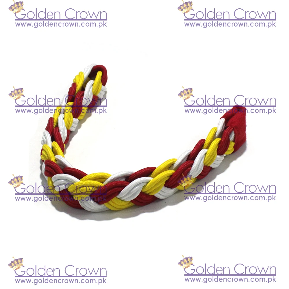 Custom Wholesale Uniform Shoulder Cords Red And White