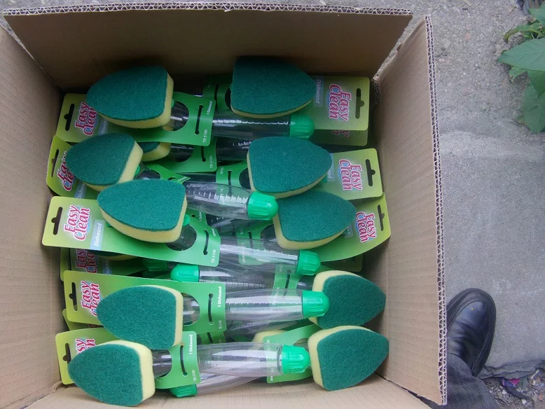 SOAP DISPENSER SPONGE BRUSH