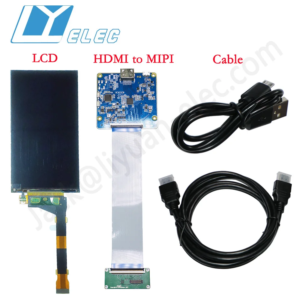 5.5' 1440*2560 2K MIPI Vice LCD display screen module VR projector longer uniz anycubic micromake L22K diy 3D printer HT550