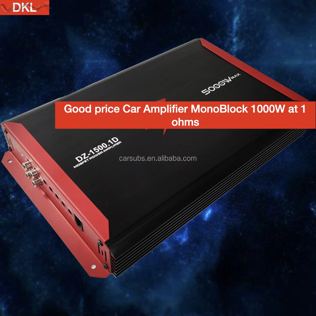 Car SPL Subwoofers Speakers Amplifier RMS 1000W Mono Bass Sub Amplifier Peak 5000W Max 1ohm Class D Car Amplifier Monoblock