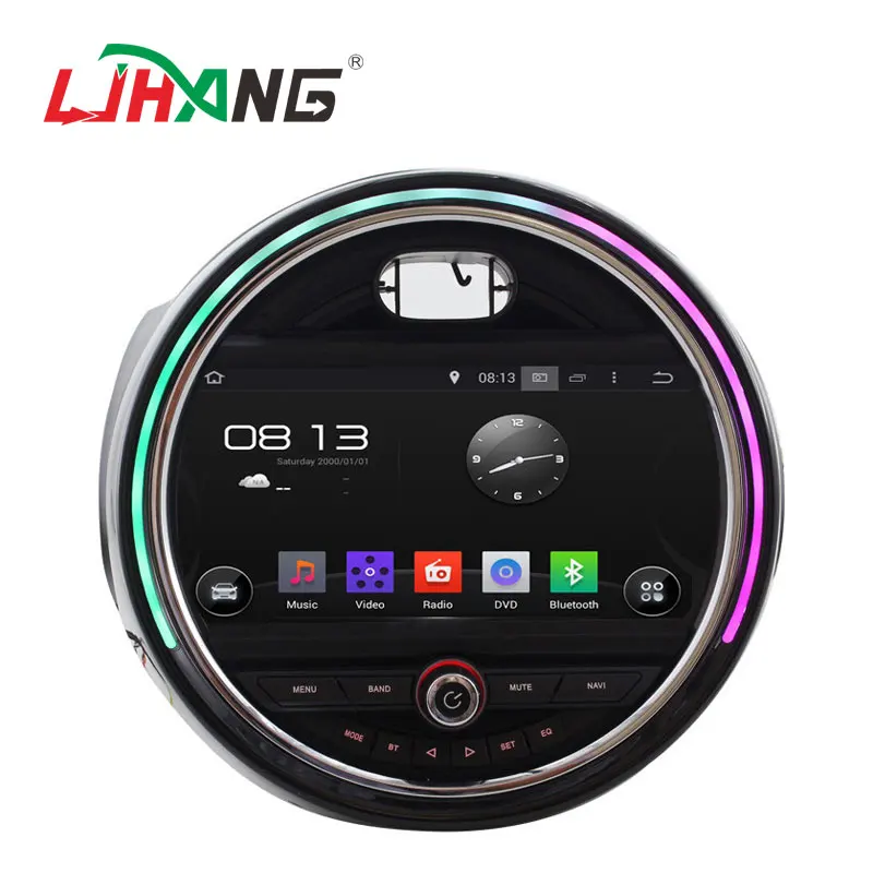 LJHANG touch screen android car radio dvd player for BMW MINI 2014 2015 with gps navigation multimedia stereo system with wifi