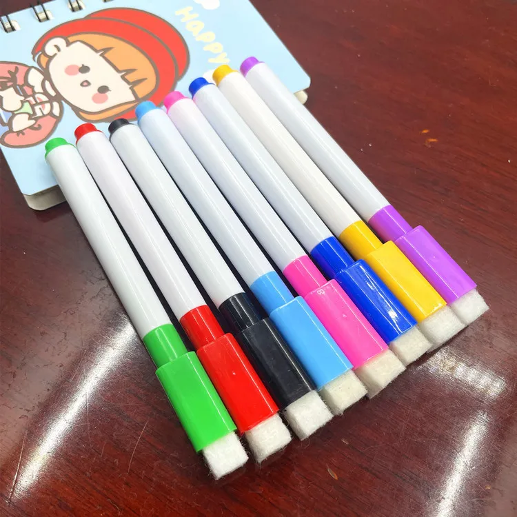 4 colors highlighter monami sigmaflo brush whiteboard marker with custom logo