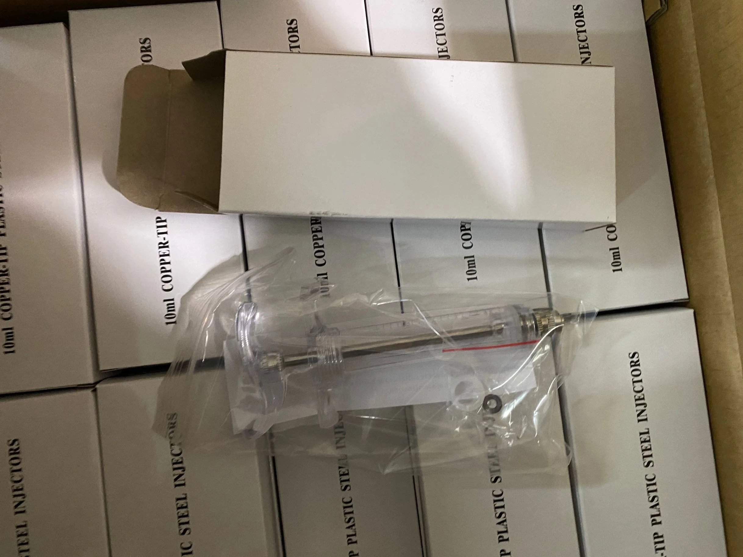 NL206 10ml 20ml 30ml farm veterinarian animal livestock plastic steel syringe (without needle) for poultry pig dog sheep
