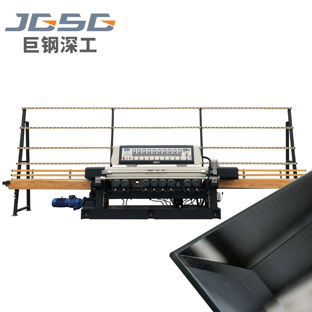 CNC operating machine wheel grind glass straight line edging machine factory price glass beveling machine