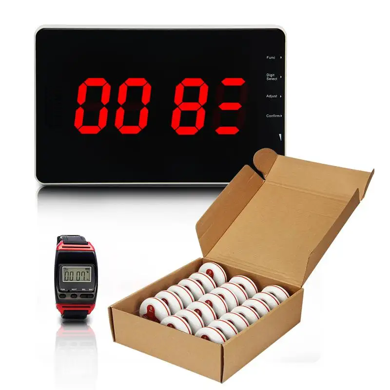 servant bell smart service waiting call waiter buzzer watch pager with board wireless calling system restaurant