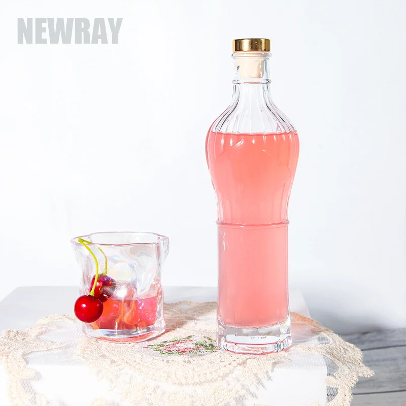 Wholesale Price Factory Direct Big Capacity Glass Spirits Bottle for Wine Gin Vodka Rum with Custom Packaging