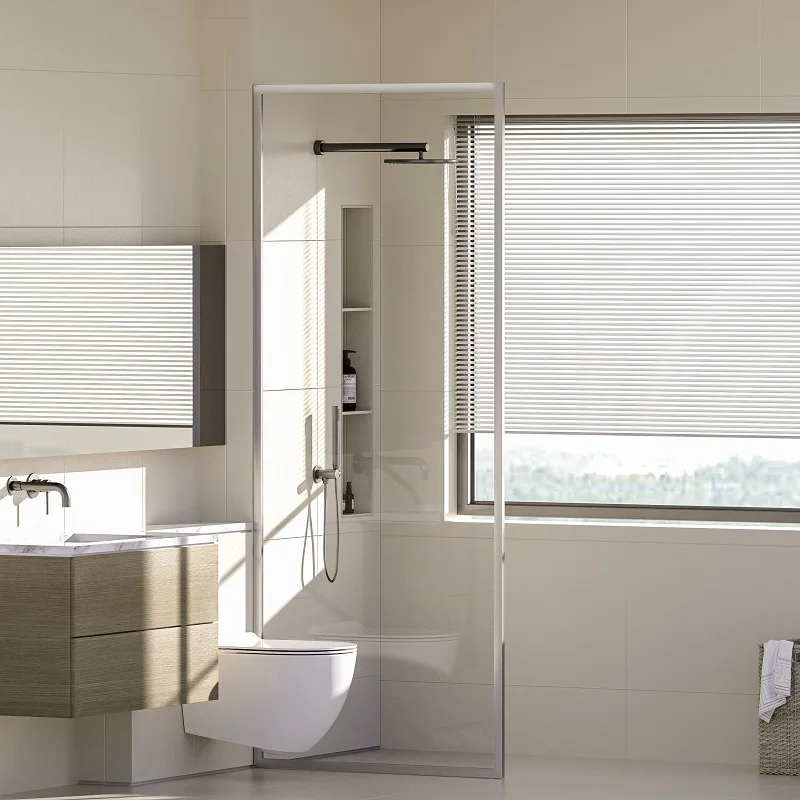 Wholesale Luxury Walk In Shower Room Indoor Quick Step Shower Screen Plexiglass Bathroom Shower Doors