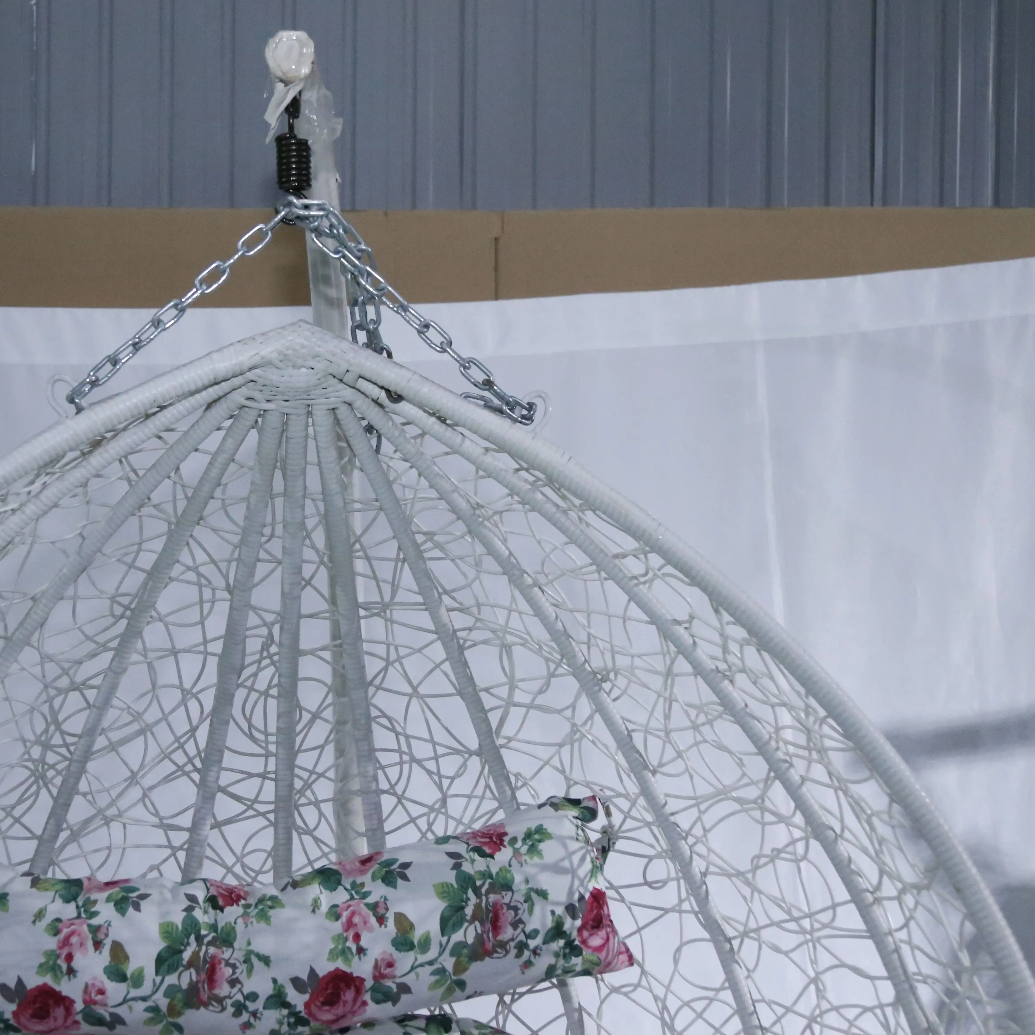 Rattan Wicker Patio Swings Furniture Hammock Swing Chair Hanging Egg Shaped Outdoor Eco-friendly Waterproof Modern Optional