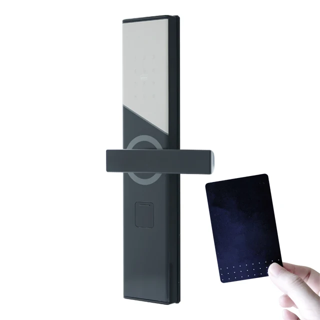 Factory Supply Discount Price Ic Card Square Handles Extra Door Hotel Wireless Smart Lock