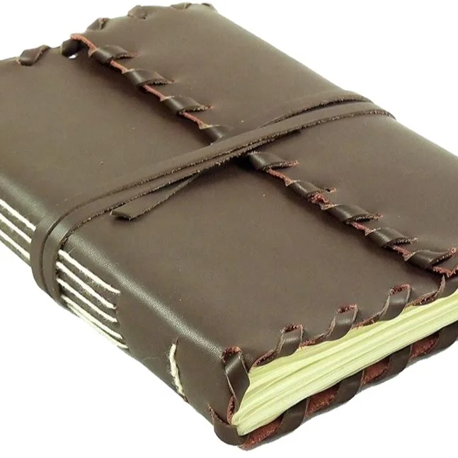 Genuine Leather Cover hand made Journal Diary Handmade Paper Notebook sketch book yoga journals travel journal for gifting