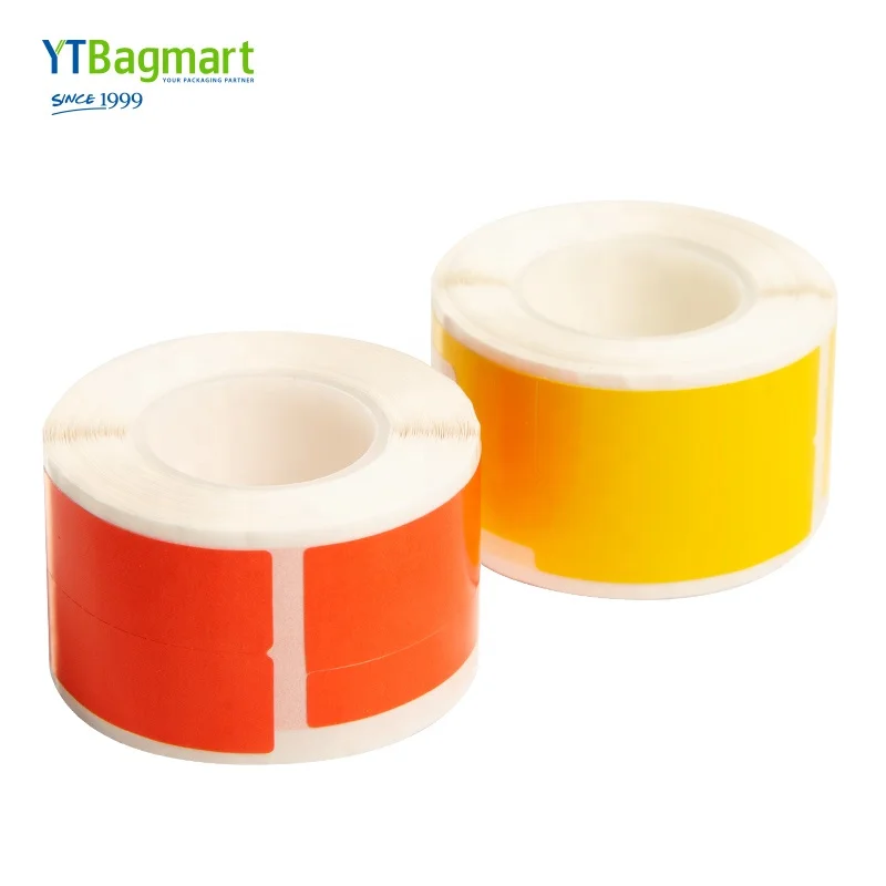 Colorful Self Adhesive Rectangular Thermal Cable Labeling Thermal Label Paper Roll For Suitable Cable