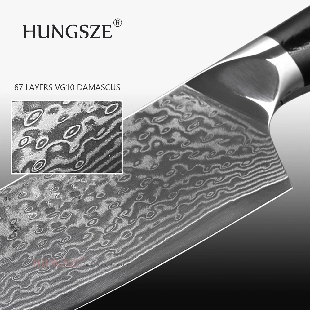 Высококачественный поварской нож из дамасской стали, профессиональный нож из японской стали VG10
