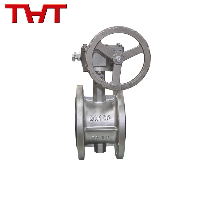 DN100 center line flanged butterfly valve factory price