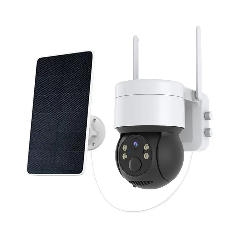 WiFi PTZ Camera Outdoor Wireless Solar IP Camera 1080P HD Built-in Battery Video Surveillance Camera Long Time Standby iCsee APP