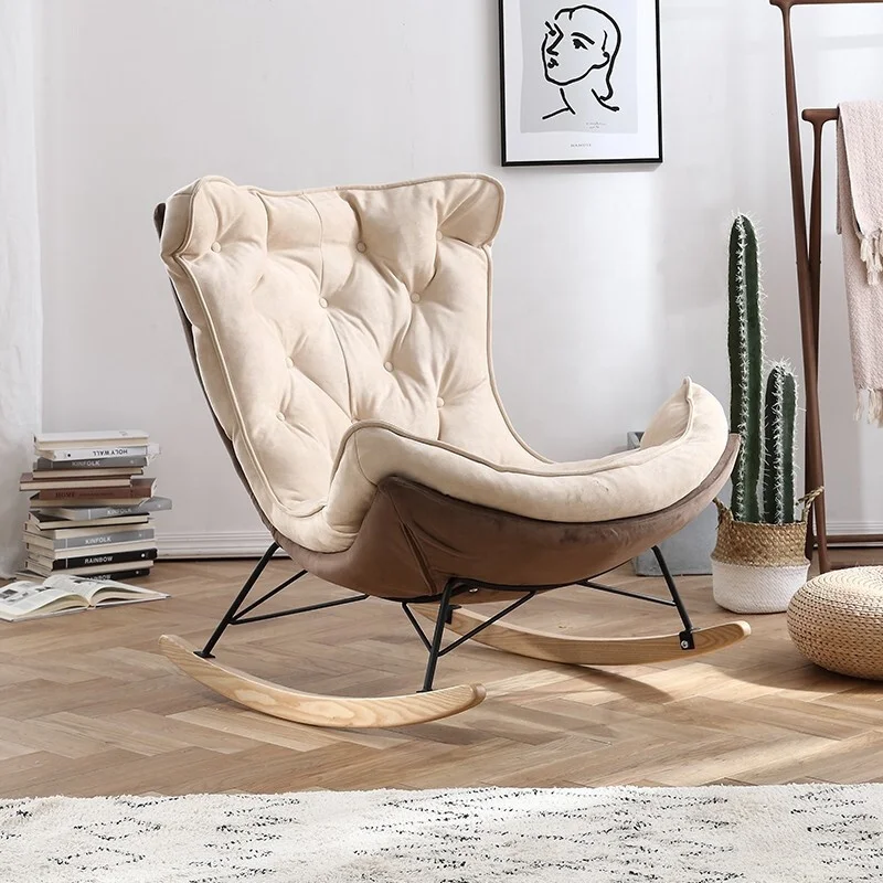 patio furniture adult cushion zero gravity metal frame footrest arm sofa relax wood base rocking recliner chair for living room