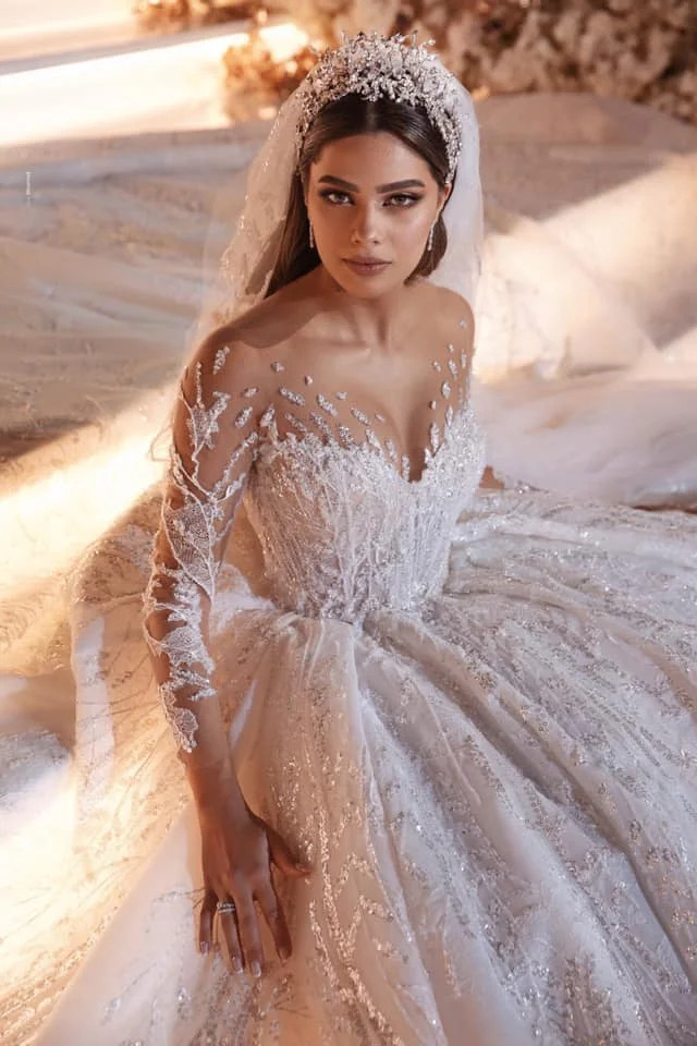Eslieb на заказ бальное платье Gelinlik 2020 Свадебные платья с длинным рукавом Trourok Vestido de noiva akanjo