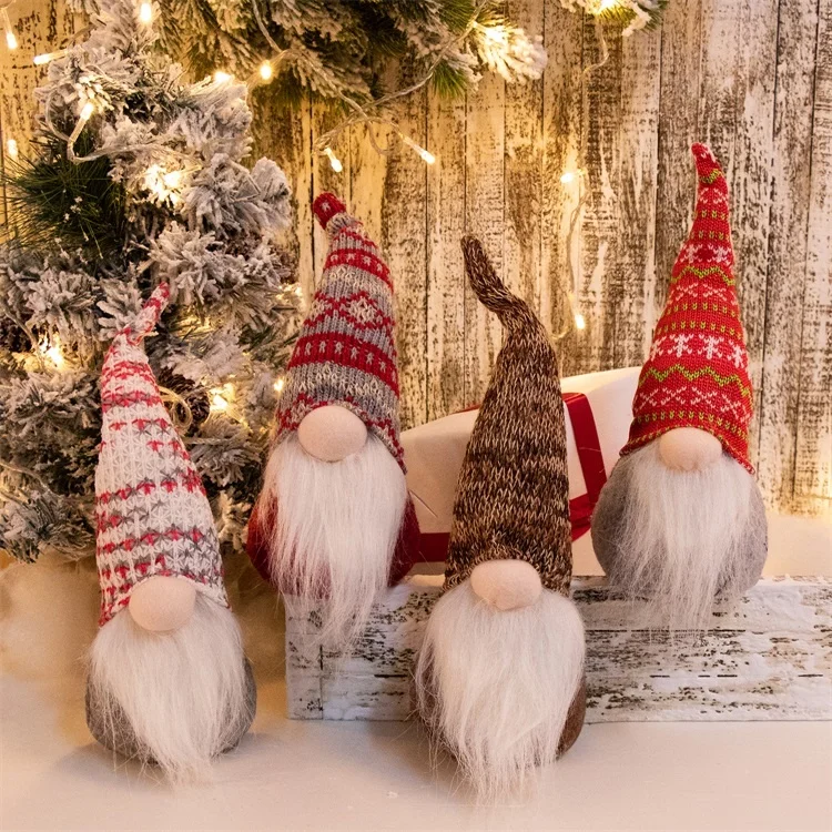 12 inch beard nordic tomte scandinavian santa swedish plush christmas gnome for holiday table ornament decoration