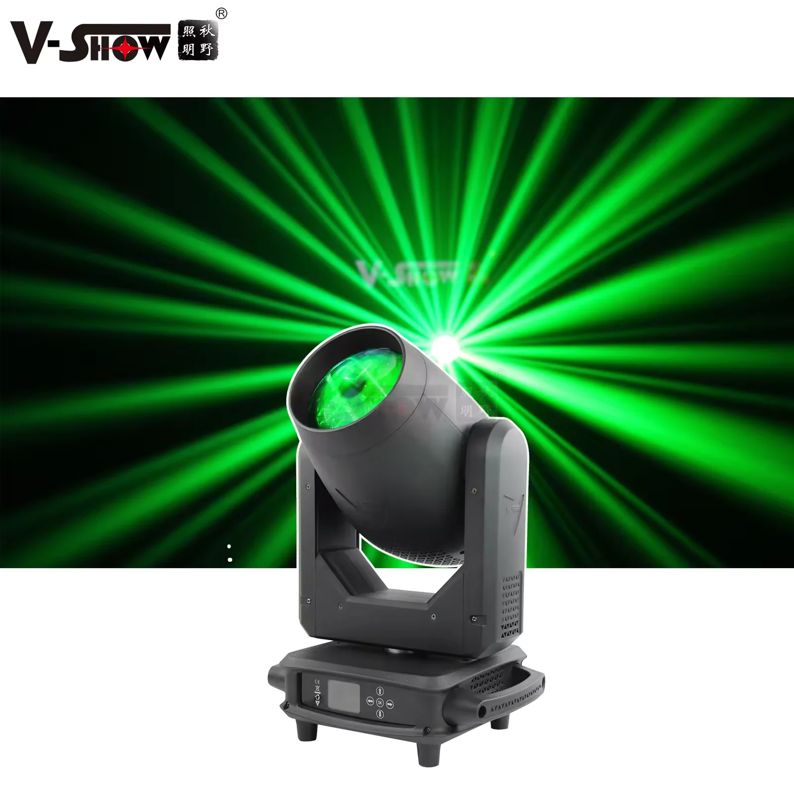 VSHOW T911 300W Beam 14R Moving Head Light With Folding Clamp Stage Lighting DMX512 Beam Light For Dj Wedding Party